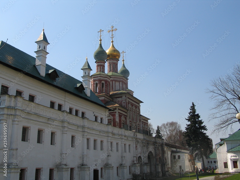 Old orthodox monasteries in Moscow and Vologda city Russia