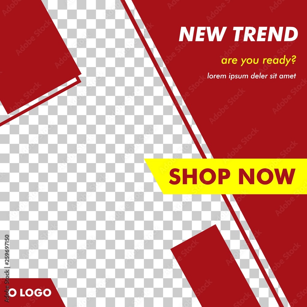 Modern Square Banner Template Vector Modern Square Banner Template Vector