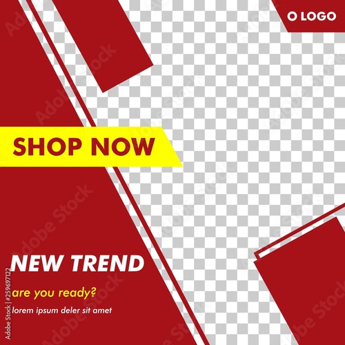 Modern Square Banner Template Vector
