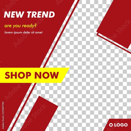 Modern Square Banner Template Vector