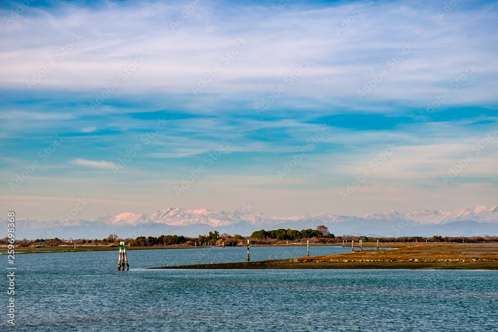 Spring sunset in the lagoon of Grado Spring sunset in the lagoon of Grado