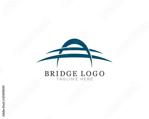 bridge Logo Template vector icon illustration design