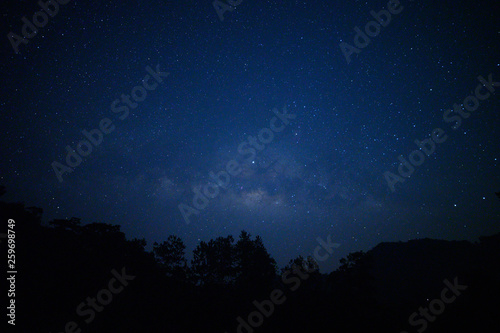 Beautiful Sky at night with stars background.