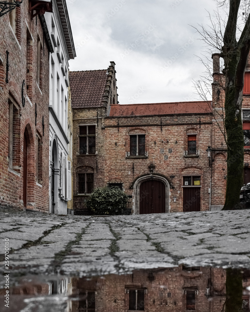 The old center of Brugge, Belgium