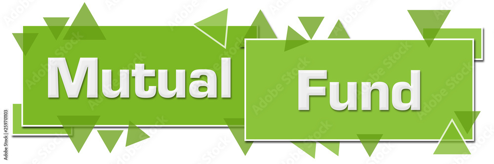 Fototapeta premium Mutual Fund Green Horizontal Squares Triangles 