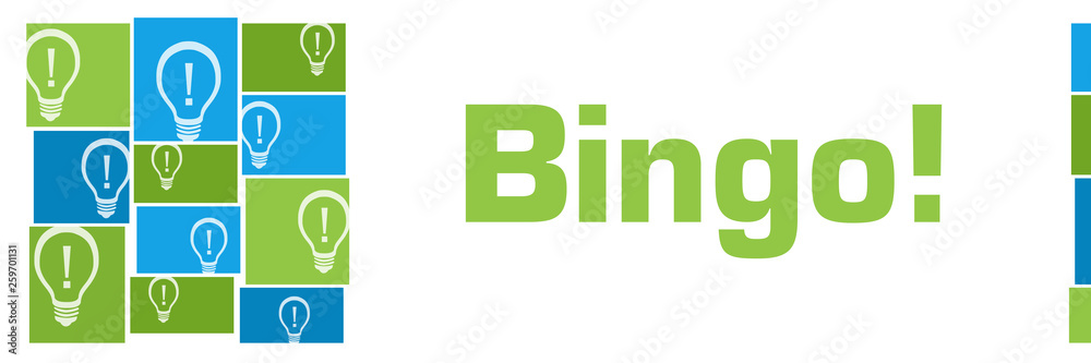 Bingo Green Blue Bulbs Grid Left Bingo Green Blue Bulbs Grid Left
