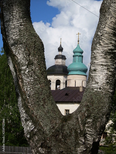 Old orthodox monasteries in Moscow and Vologda city Russia