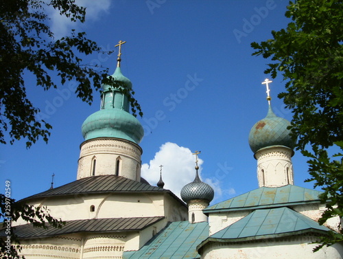 Old orthodox monasteries in Moscow and Vologda city Russia