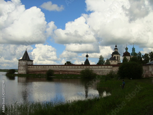 Old orthodox monasteries in Moscow and Vologda city Russia