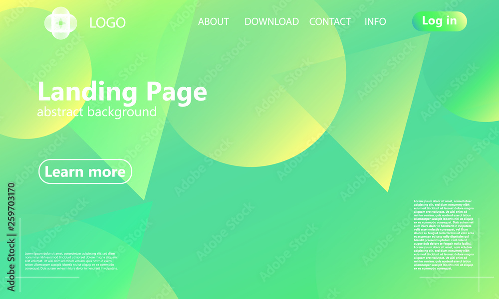 Obraz premium Website landing page. Geometric background.