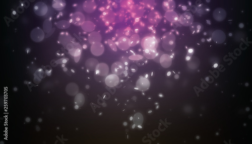 Wallpaper Mural Dark purple scene with many glitter light and dot light falling from top on dark background Torontodigital.ca