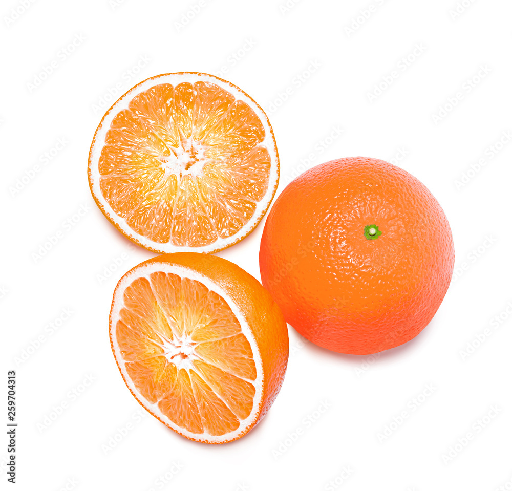 Orange. Isolated on White Background. Orange. Isolated on White Background.