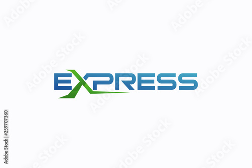 Fast Forward Express logo designs vector, Modern Express logo template