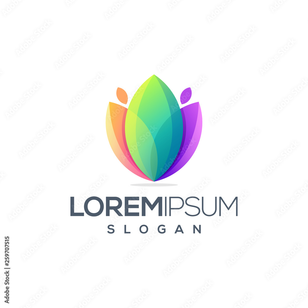 awesome flower logo design awesome flower logo design