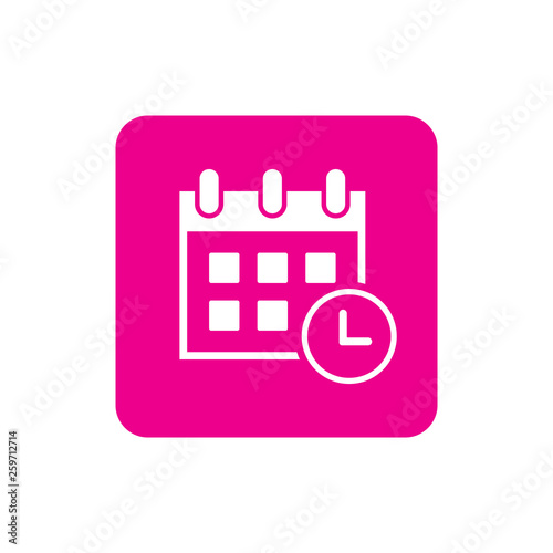 calendar & clock time icon 
