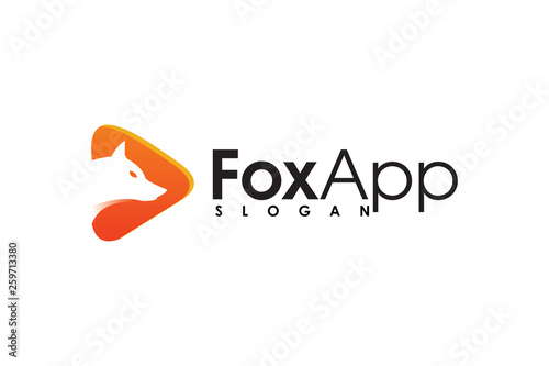 fire fox logo design
