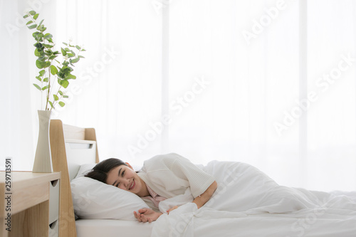 woman in bedroom