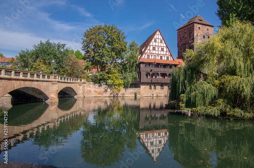 Weinstadel and Maxbrucke one of the most picturesque part of Nuremberg