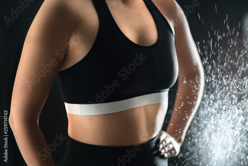 Fotografie Fit woman in workout clothes