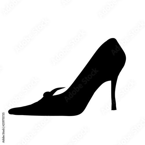vector, isolated, shoes silhouette shoes
