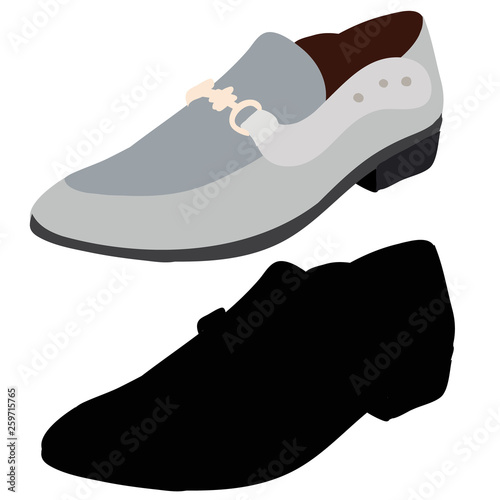  isolated shoes gray shoes