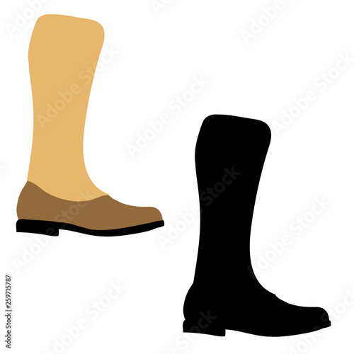 vector isolated shoes boots