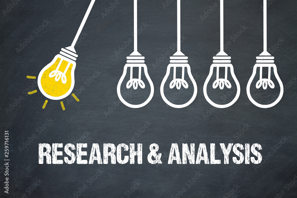 Fototapeta premium Research & Analysis