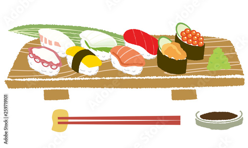 寿司のイラスト