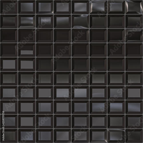 3d effekt - abstrakt schwarz gitter grafik