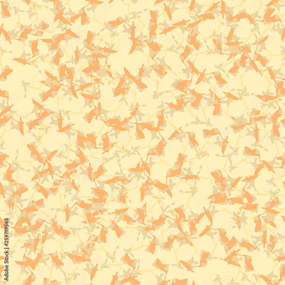 Desert camouflage of various shades of orange, beige and yellow colors Desert camouflage of various shades of orange, beige and yellow colors