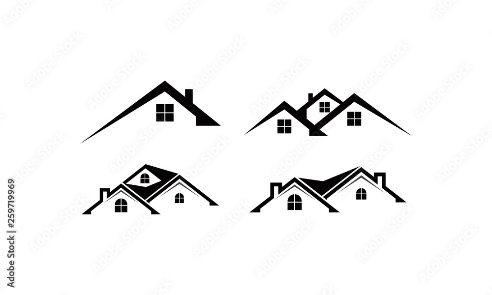 vector roof home logo vector roof home logo