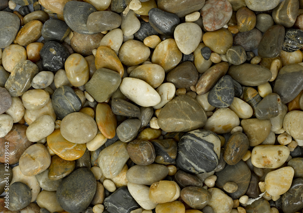 Piedras de río en agua Piedras de río en agua