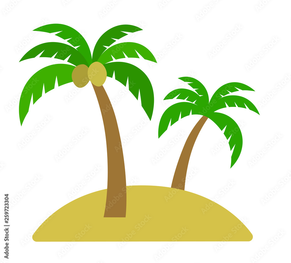 Illustration of palm tree