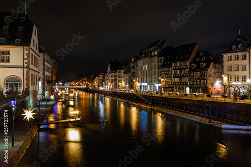 Strasbourg landscape by night