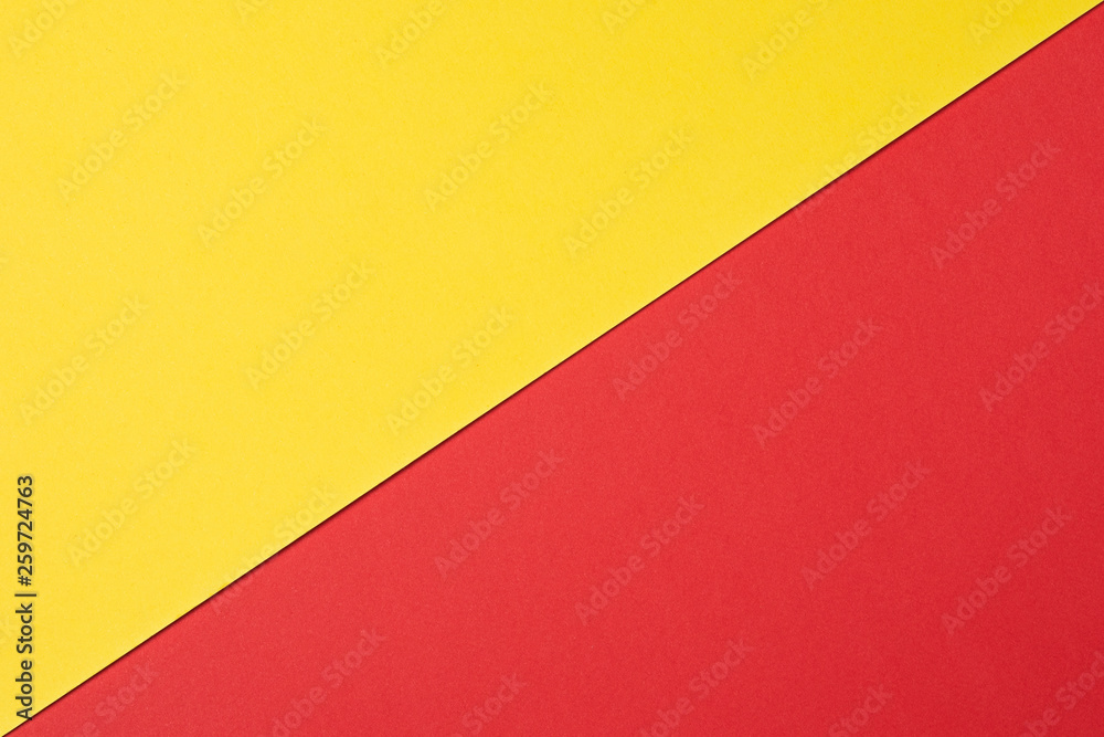 Abstract background The texture of the plastic surface in red and yellow. Two-color background Abstract background The texture of the plastic surface in red and yellow. Two-color background