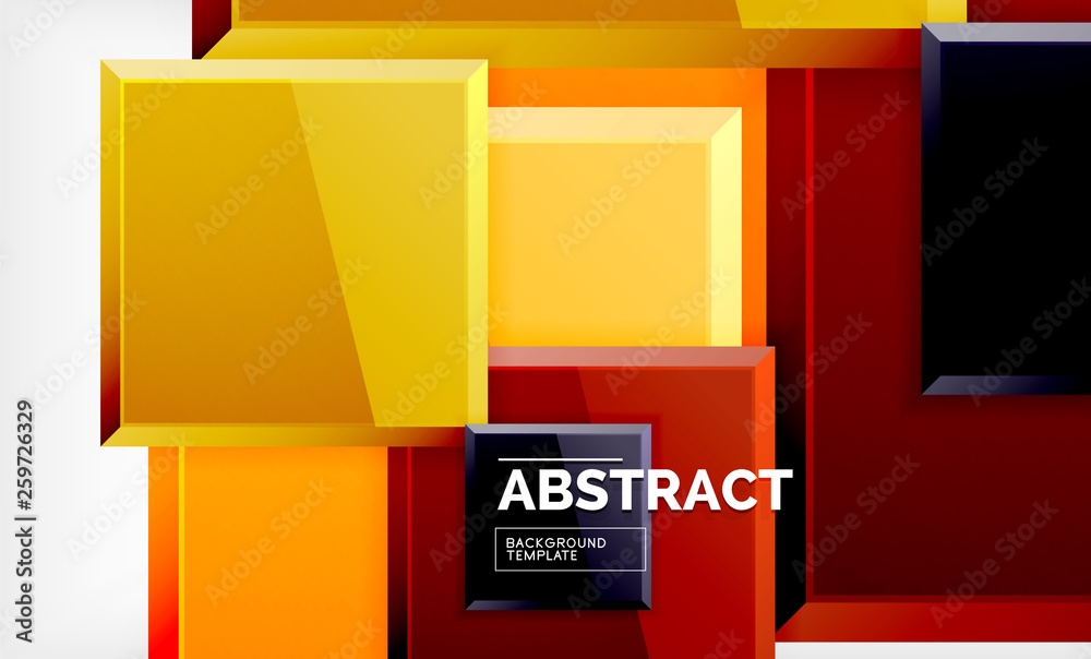 Geometric abstract background, modern square design Geometric abstract background, modern square design