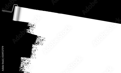 paint roller concept with marking