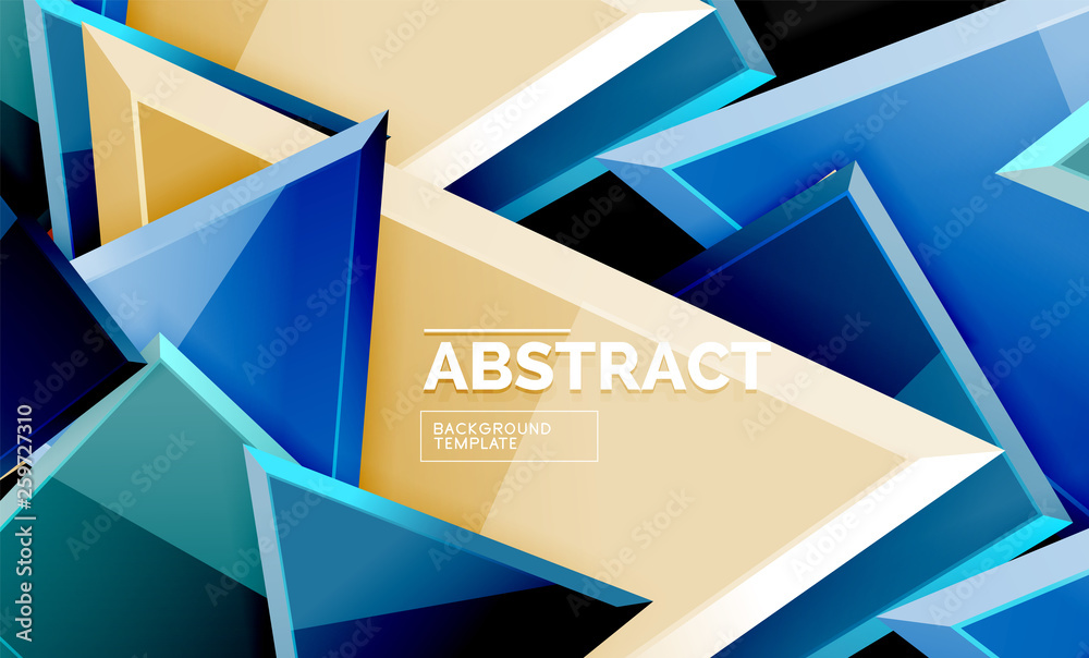 Squares and triangles geometrical background