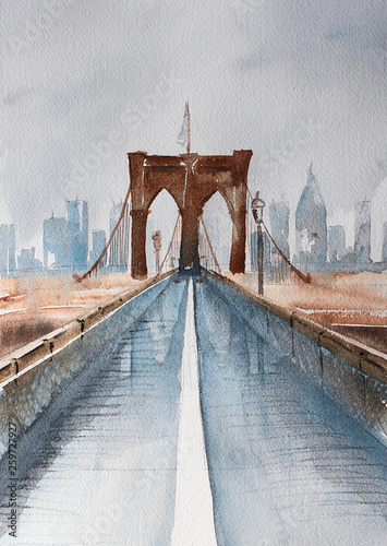 Manhattan and Brooklyn Bridge