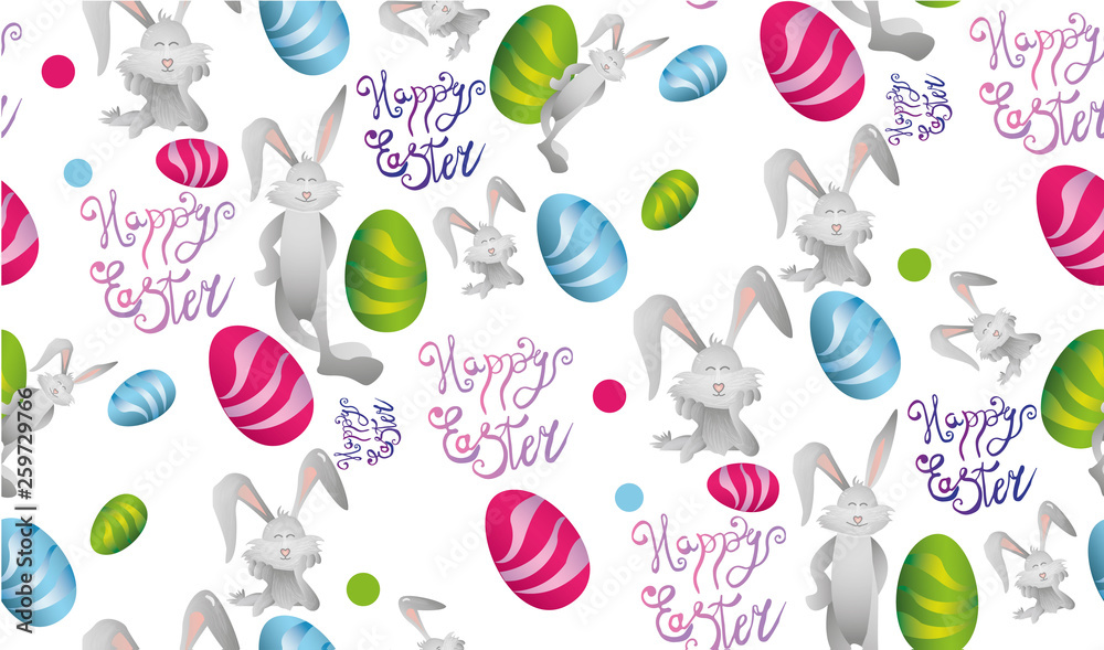 Vector seamless simple pattern with ornamental eggs. Easter holiday for printing on fabric, paper for scrapbooking, gift wrap and wallpapers. Vector seamless simple pattern with ornamental eggs. Easter holiday for printing on fabric, paper for scrapbooking, gift wrap and wallpapers.