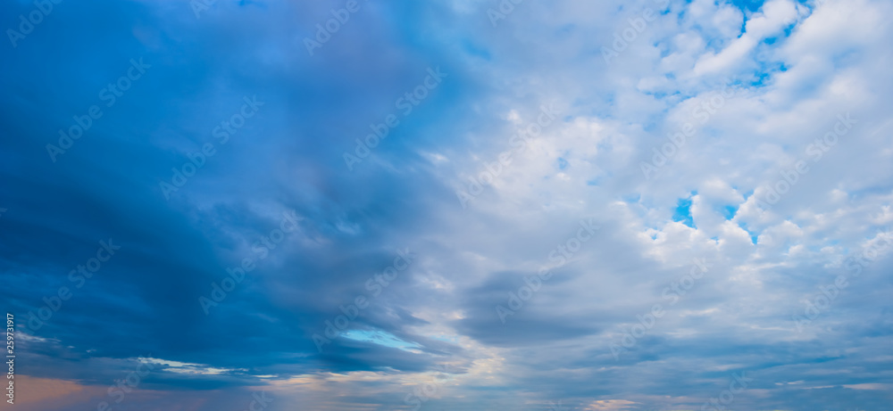 dramatic cloudy sky, natural background - obrazy, fototapety, plakaty 