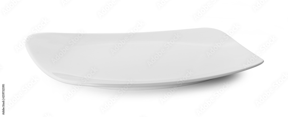 empty plate isolate on white background empty plate isolate on white background