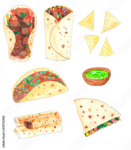 Mexican food set 14