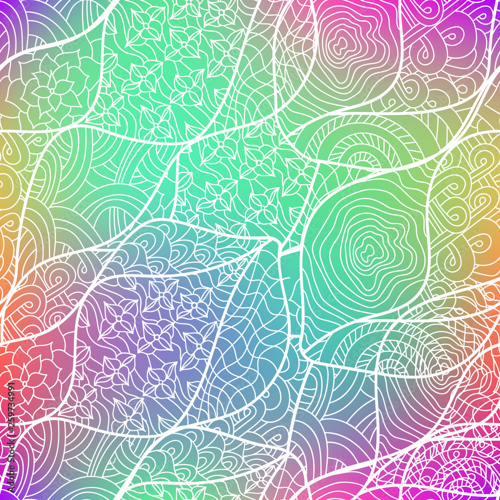 Obraz premium Colorful abstract pattern.Gradient 60s hippie psychedelic art