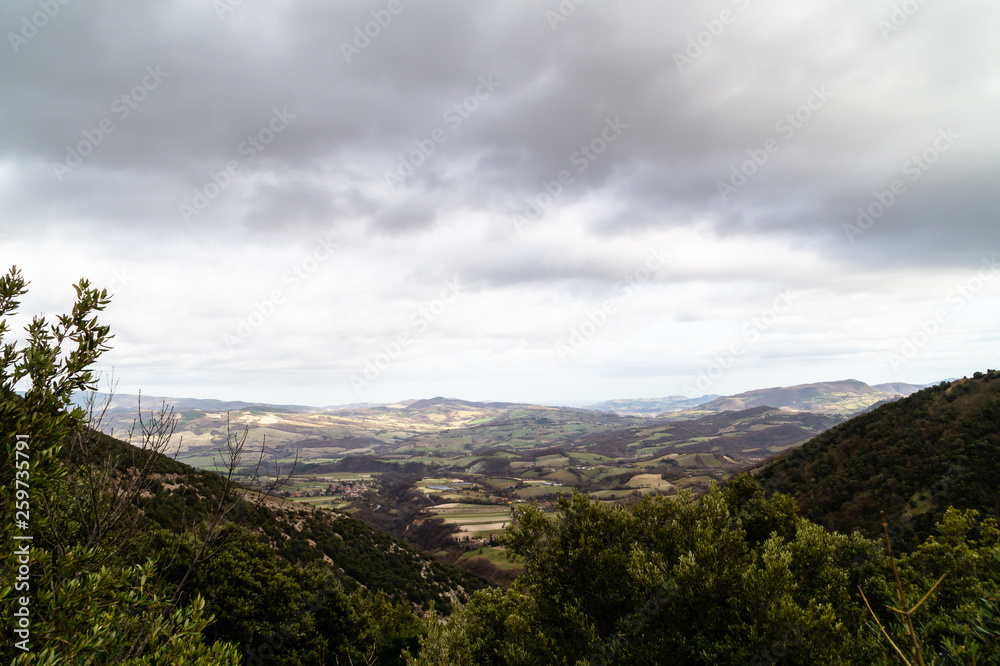 Panorama dal monte Catria