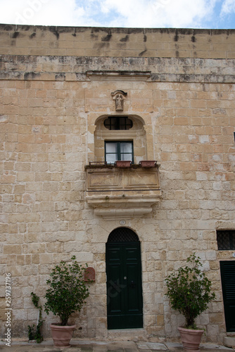 Architectural view of the city of Valletta in Malta