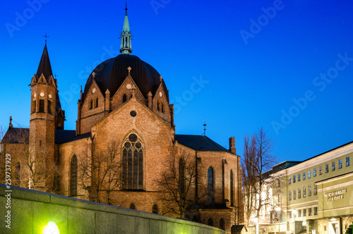 Oslo, Norway, Norge, Norwegia, Trefoldighetskirken. Olav domkirke, Caterdra Olav, katedra, kościół, święty, santa, sant, Olav, świętej trójcy, bazylika,  Skandynavia, Scandinavia photo