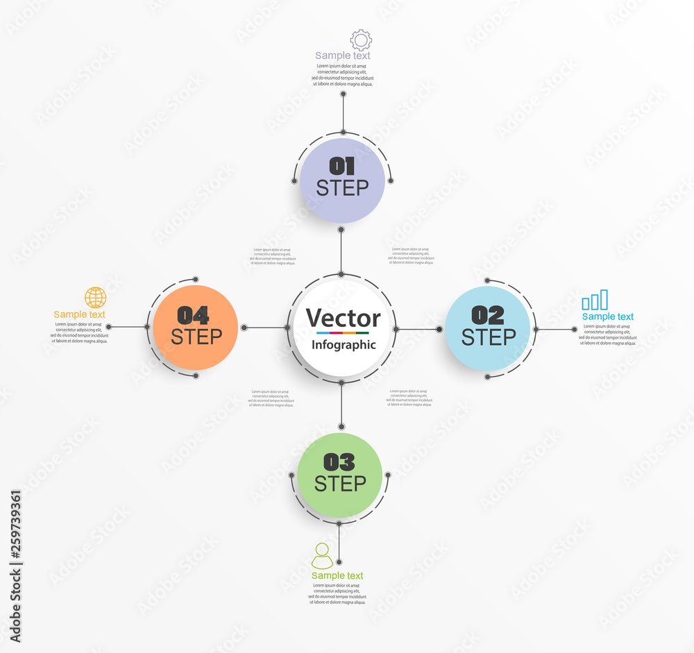Vector illustration Infographic design template with icons and 4 options or steps. Can be used for process, presentations, layout, banner, info graph. Eps 10 Vector illustration Infographic design template with icons and 4 options or steps. Can be used for process, presentations, layout, banner, info graph. Eps 10