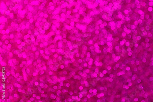 Abstract pink blurred bokeh background, close up.