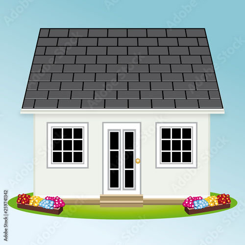 Beautiful little house with garden. Property. Real estate.